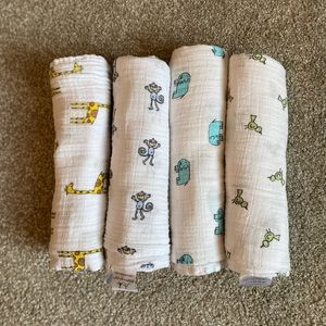 Aden + Anais muslin swaddle blankets